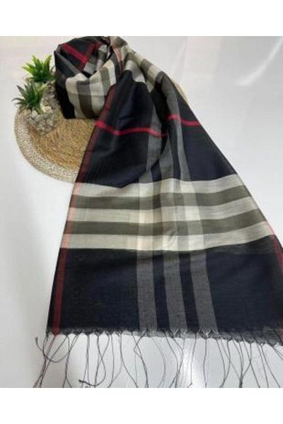 Ela Şal Square Pattern Women's Shawl