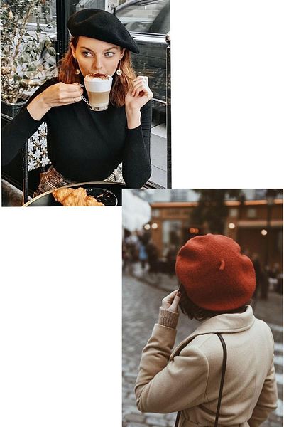 Ritagarcia French Felt Painter Beret Set of 2