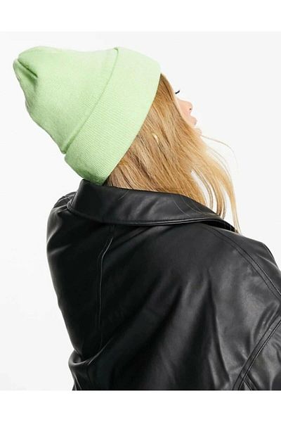 Ritagarcia Унисекс барета в аква зелено сгъната - стилен обикновен дизайн (UNISEXBASICBERE PLAIN BEANIE)