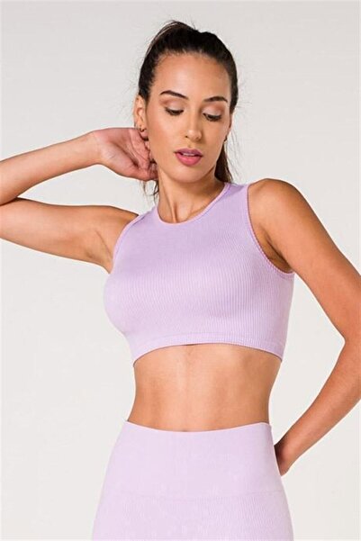 BAYKAL EM1 Mdz Collectıon Toparlayıcı Seamless Fitilli Spor Crop Top