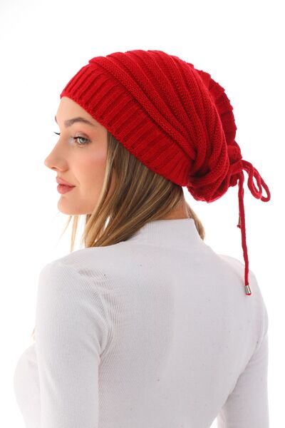 Ritagarcia Kadın Ipli Kırmızı Bere