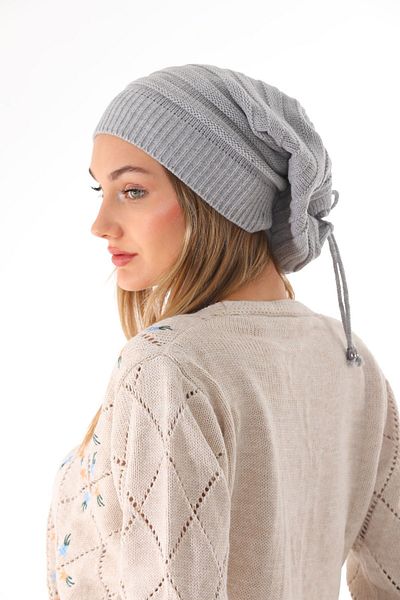 Ritagarcia Women's Stringed Gray Beret