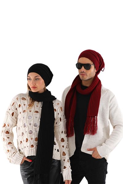 Ritagarcia Iubitor Combinație Eșarfă Beanie Set