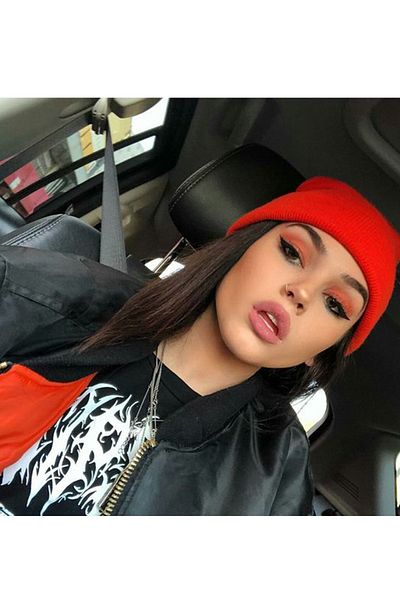 Ritagarcia Unisex Winter Red Folded Beret