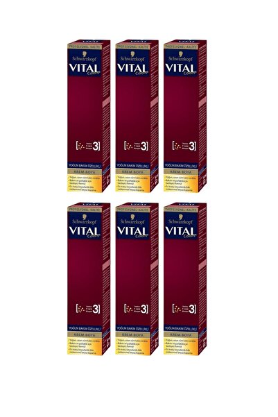Vital Colors Krem Tüp Saç Boyası 7-56 KARAMEL KUMRAL 60 ml X 6 adet