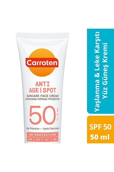 Carroten Anti Age&Spot Spf50 High Protective Facial Sunscreen 50ml