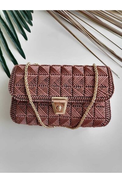 MozzoHome El Emeği Vizon Rengi Kanvas Çanta