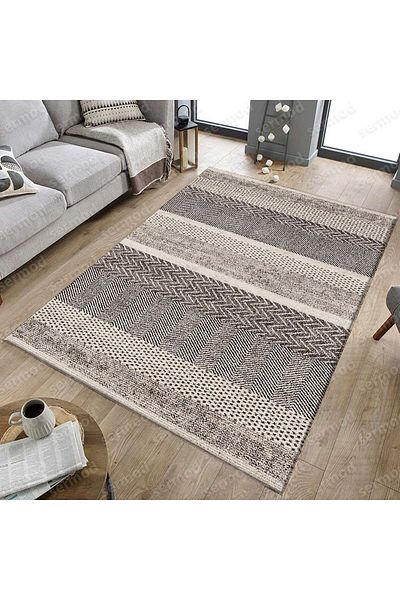Sermod 123- Modern Brown Sponge Elastic Carpet Cover