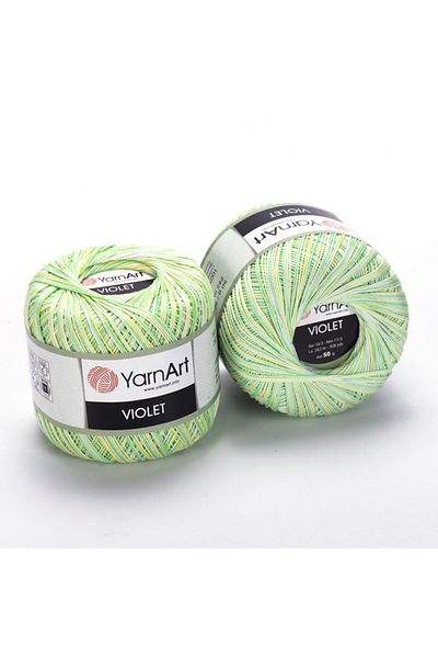 Yarnart Violet Melange - Μαρμάρινο, Mercerized Lace Marbled-501