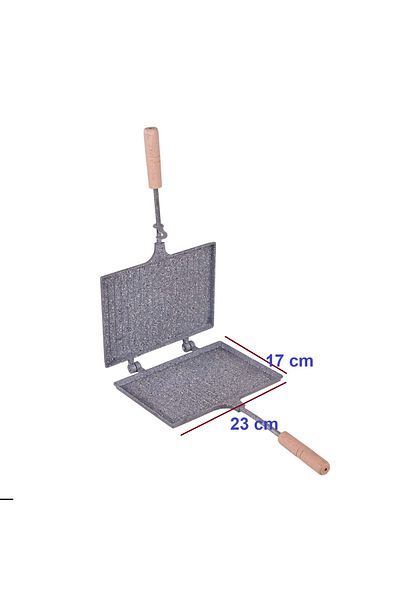 Toptancı Amca 23x17 cm Granite Non-Stick Toaster - Stove Top Inner Quality