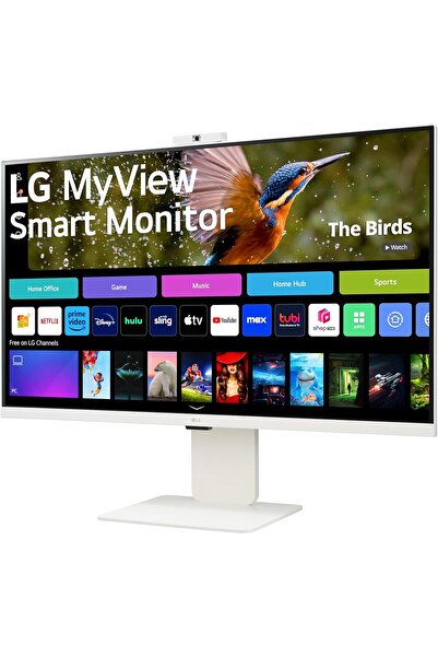 LG 32" 32SR85U-W MyView 5Ms 60Hz (HDMI+Type-C) AirPlay 2 4K UHD IPS Akıllı Monitör