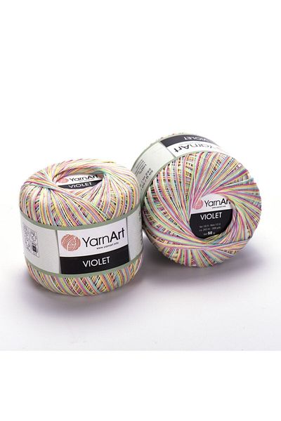 Yarnart Violet Melange - Μαρμάρινο, Mercerized Lace Marbled-502