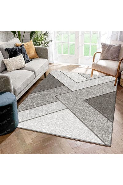 Sermod New Season Gometric Non-Slip Elastic Carpet Cover with 108-sponge