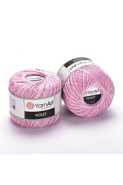 Yarnart Violet Melange - Μαρμάρινο, Mercerized Lace Marbled-3051