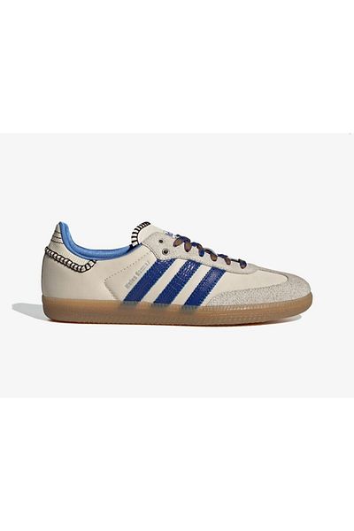 adidas Wales Bonner x Samba - Nylon Wonder Clay Royal Blue Sneakers Olive Store