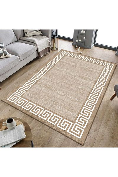 Sermod 33-Sponge Brown Framed Modern Carpet Cover