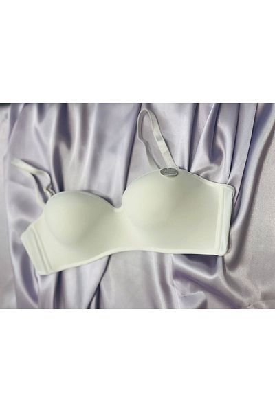F.K Lotus Patterned White Bra