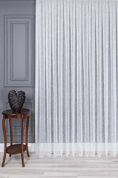 Brillant Hall Curtain Living Room Curtain Bedroom Tulle Slub Linen Tulle Curtain 1/3 Tight Pleated New Season