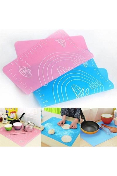 Zeki Karga 50X40 cm Silicone Non-Stick Dough Rolling Large Size Mat
