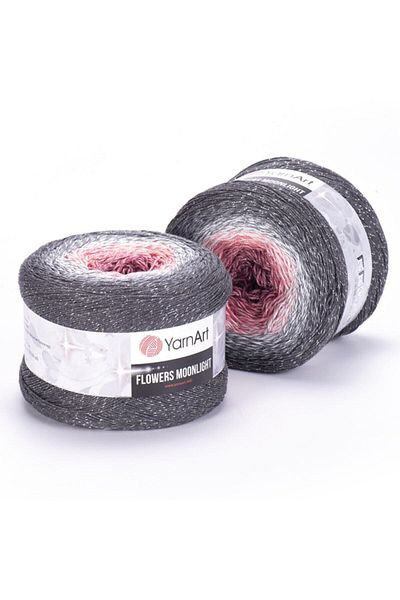 Yarnart Flowers Moonlight - Glitter, Μαρμάρινο Πλεκτό στο χέρι Ebruli-3279