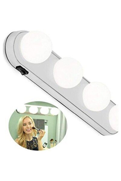 Zeki Karga 4 Ledli Işıklı Vantuzlu Gün Işığı Makyaj Aynası