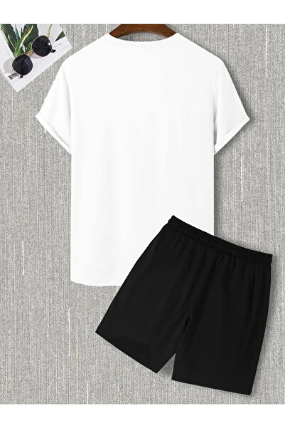 FECCY Unisex KARTAL Baskılı Oversize Şort T-shirt Takım