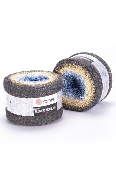 Yarnart Flowers Moonlight - Glittery, Marbled Hand Knitted Marbled-3287