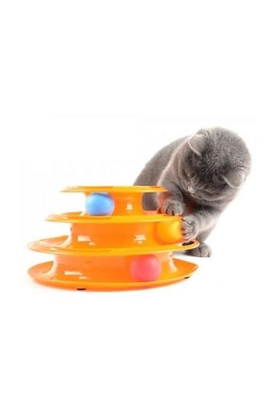 CMT 3 Tiers Cat Toy Tower Of Tracks