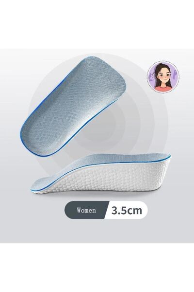 Nirnisa 3.5 cm Kadın Gizli Topuk Yükseltici Boy Uzatıcı Ortopedik Tabanlık Köpük Ayakkabı Tabanlığı