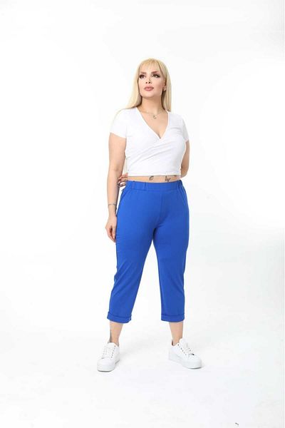 Esina Women's Diver / Scuba Fabric Capri Pants