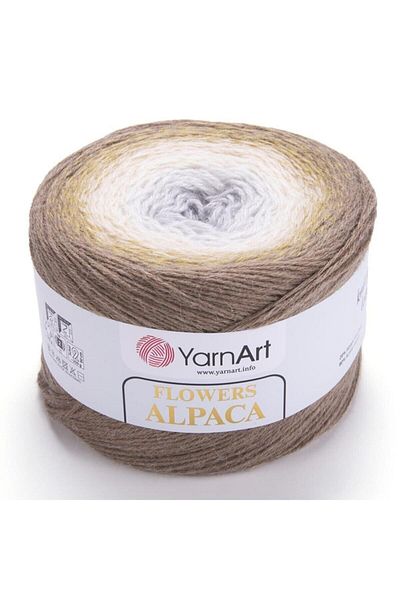Yarnart Flowers Alpaca - Μαρμάρινο νήμα πλεξίματος στο χέρι Ebruli-407
