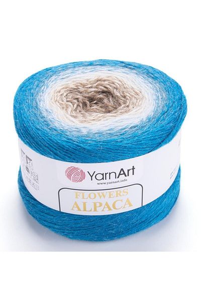 Yarnart Flowers Alpaca - Μαρμάρινο Χειροποίητο Νήμα Πλεξίματος Ebruli-431