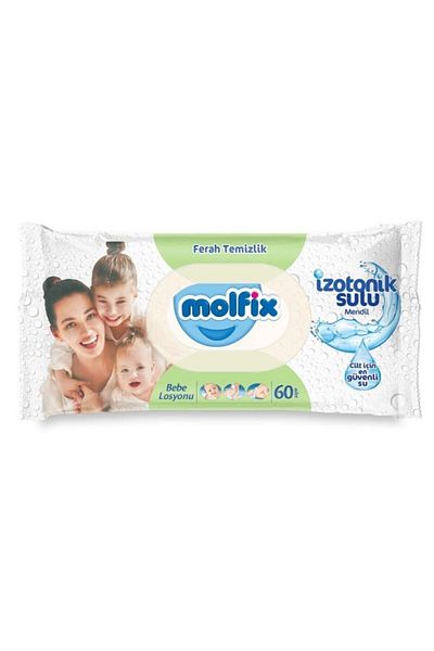 Molfix Molfix Set of 60 Isotonic Water Wipes - 12 Pieces