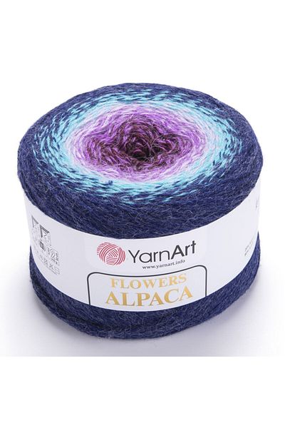 Yarnart Flowers Alpaca - Μαρμάρινο Χειροποίητο Νήμα Πλεκτομηχανής Ebruli-433