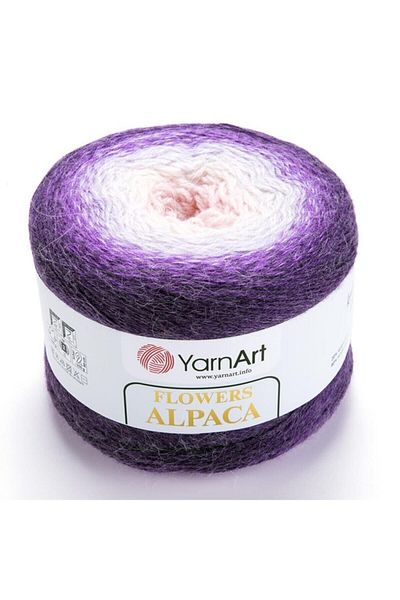 Yarnart Flowers Alpaca - Μαρμάρινο Χειροποίητο Νήμα Πλεκτομηχανής Ebruli-427