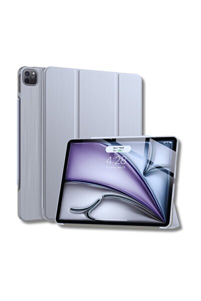 Fuchsia iPad Air 13 inç M2 Çipli 2024 Uyumlu Akıllı Smart Cover Tablet Kılıfı...