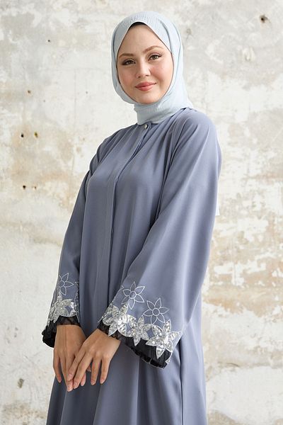 InStyle Grey Ferace - Detaliat cu paiete de flori