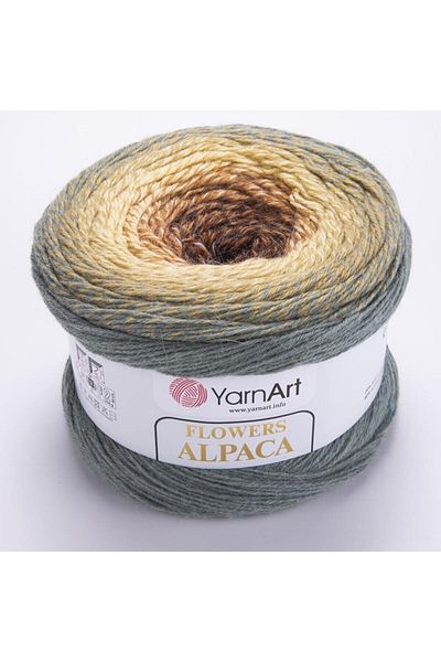 Yarnart Flowers Alpaca - Μαρμάρινο Χειροποίητο Νήμα Πλεξίματος Ebruli-416