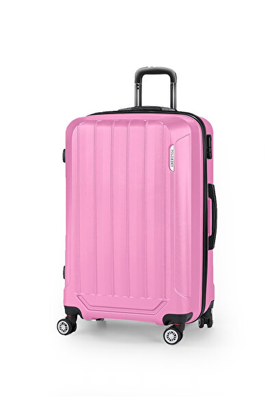 POLO&SKY Spring Model Pembe Renk Orta Boy Valiz Bavul