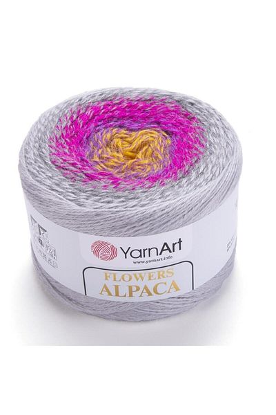 Yarnart Flowers Alpaca - Μαρμάρινο Χειροποίητο Νήμα Πλεξίματος Ebruli-415