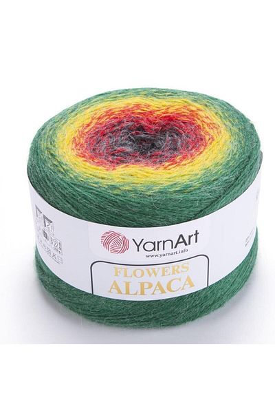 Yarnart Flowers Alpaca - Μαρμάρινο Χειροποίητο Νήμα Πλεκτομηχανής Ebruli-430