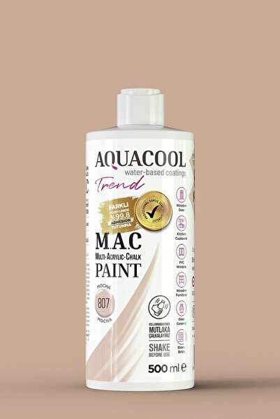 Aquacool Trend Su Bazlı Akrilik Boya 807 Mocha 500 ml