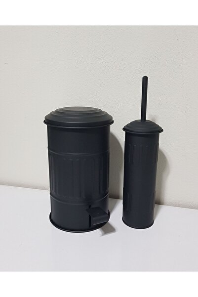 KOCHER banyo çöp kovası 4 lt / wc fırça SİYAH