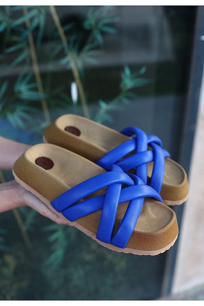 Moka Shopin Papuci Tenda Blue - Potrivire confortabilă