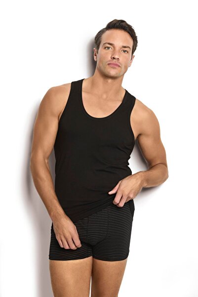 MYS GRUP TEKSTİL JIBER 4-pack Ανδρικό Αθλητικό Rambo - 2 τεμ. Μαύρο, 2 τεμ. Λευκό, Βαμβακερό Υλικό / 113-106