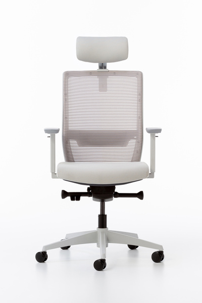 Bürotime Bold Çalışma Koltuğu, Plastik Ayak, Gri & Bej