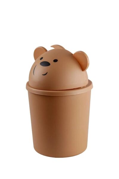 QLUX IDEAS Bears Ayıcık Mini Masaüstü Çöp Kutusu 1 Lt