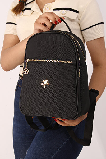 By Hakan NAS 1287 Yazili - Жіноча сумка через плече, Lacos Чорна