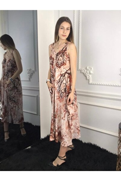 Bohemian Women's Cinnamon Natural Bohemian Jumpsuit with Adjustable Straps