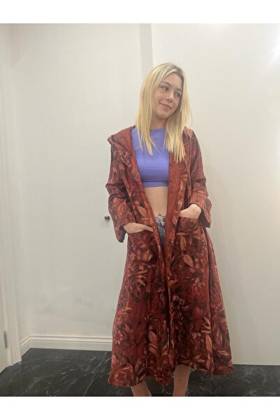 Bohemian Women's Linen Fabric Flowing Long Kimono